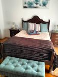 Mobília de quarto de casal em mogno
