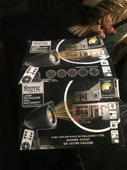 Projetor luminoso exterior multicolor natal