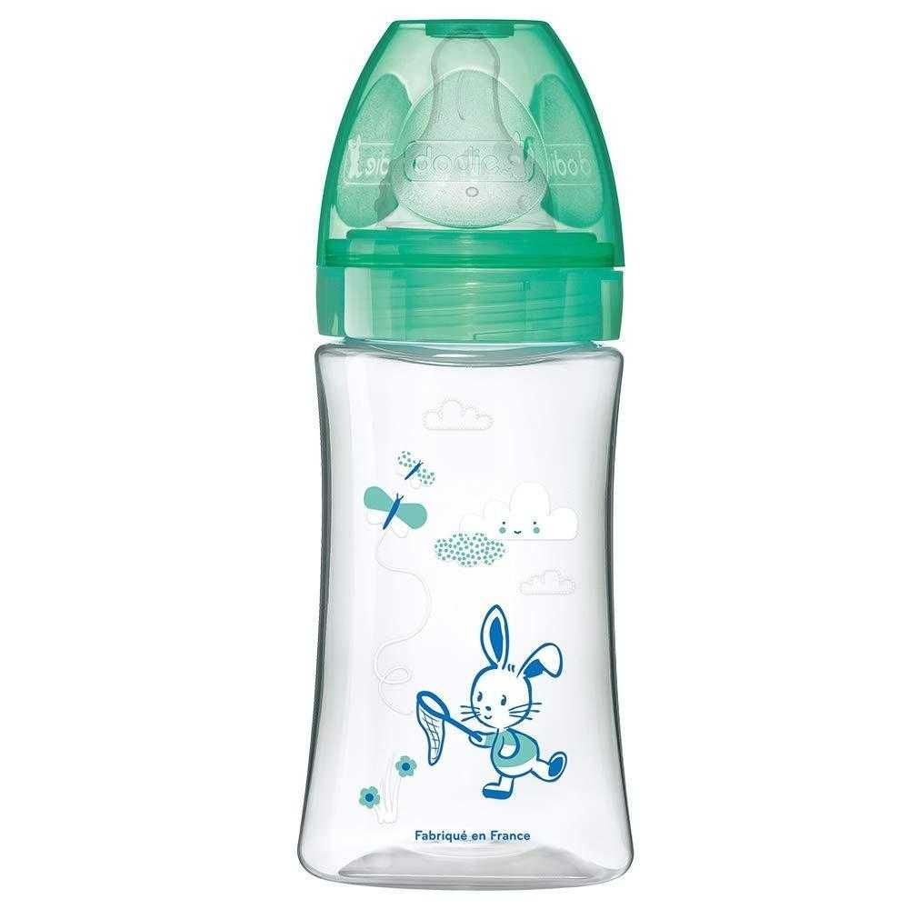 Butelka ze smoczkiem antykolkowa Dodie 0-6m+ 270 ml