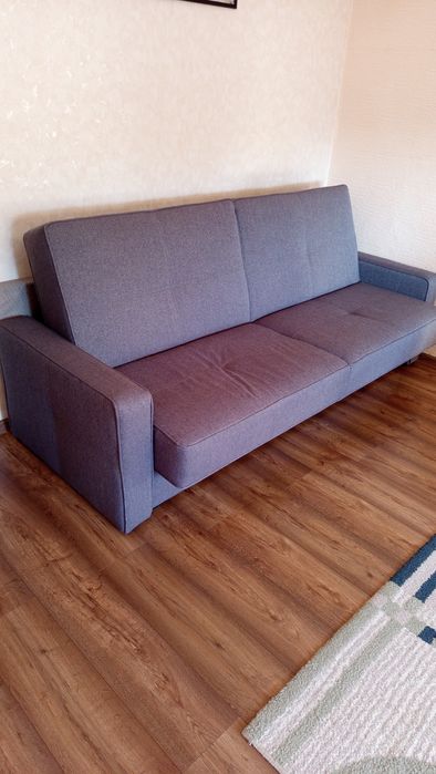 Wersalka rozkładana szara