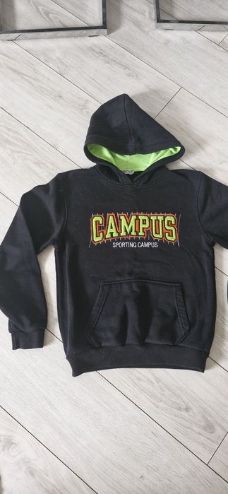 Тепла кофта худі на флісі на хлопчика до 12 років чорна