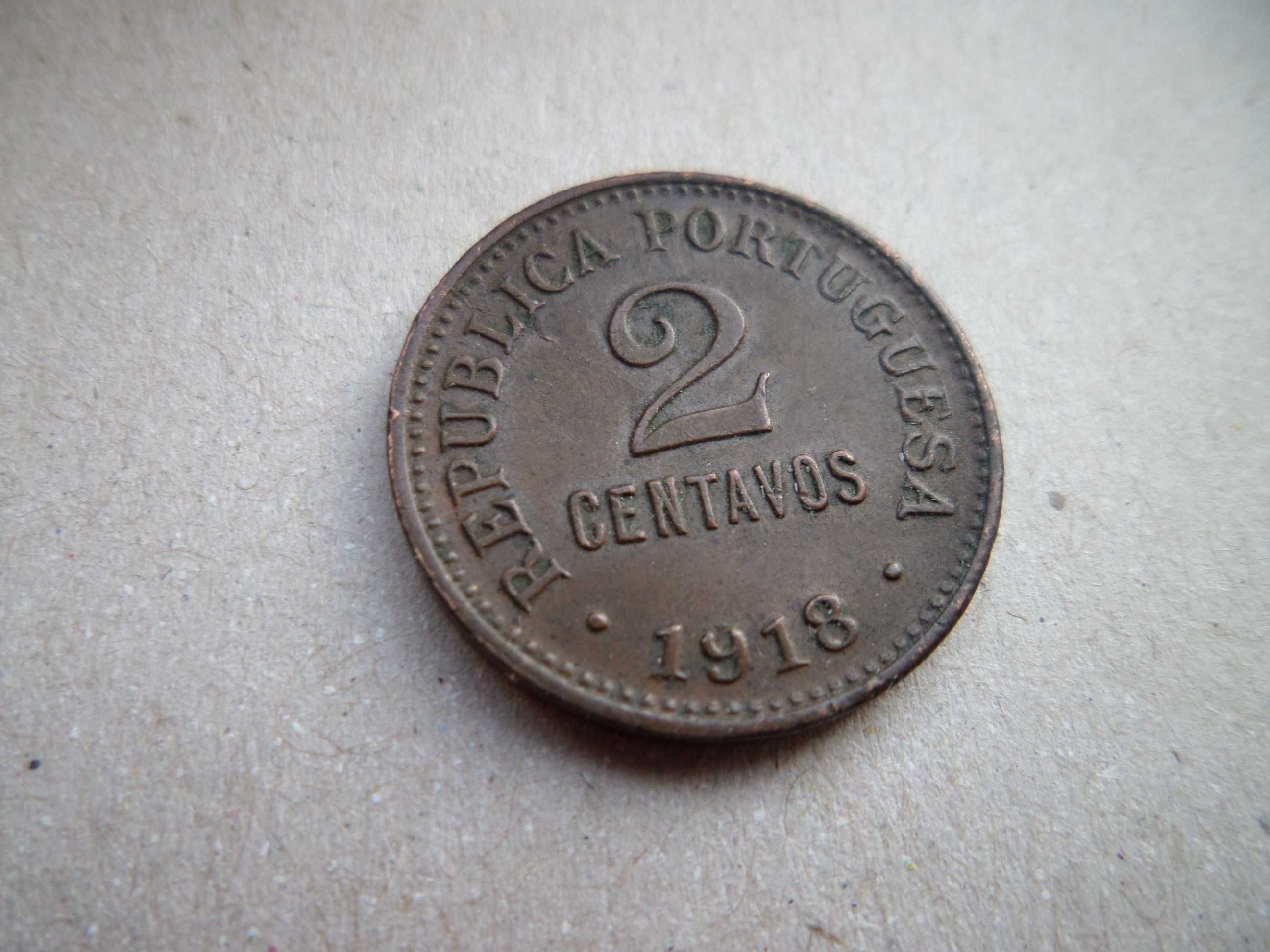 Moeda 2 Centavos 1918    '9 Aberto'