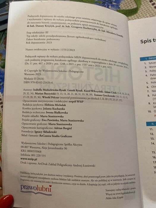 Podrecznik nowy historia i terazniejszosc klasa 2