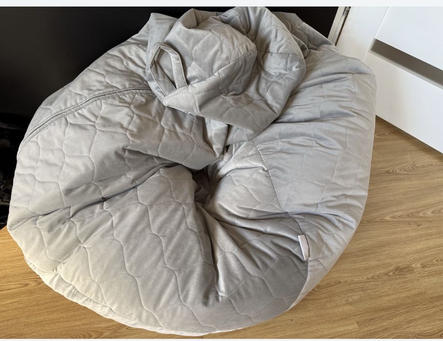 Worek Pufa SAKO siedzisko Pikowany GLAMOUR XXL bardzo duża