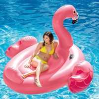 Надувной развивающий игровой водный плотик Фламинго