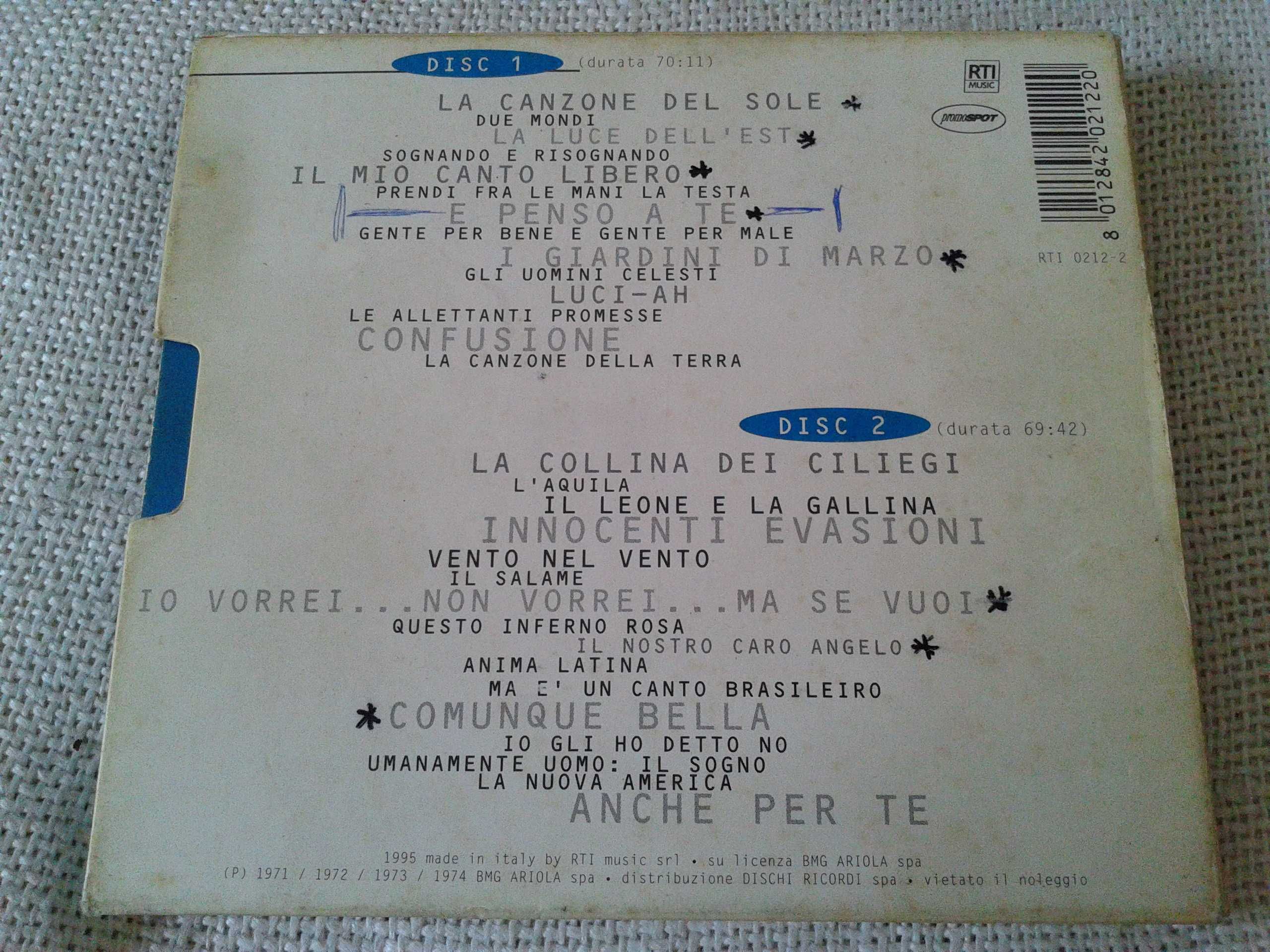 Lucio Battisti – Le Origini Vol. 2  2CD
