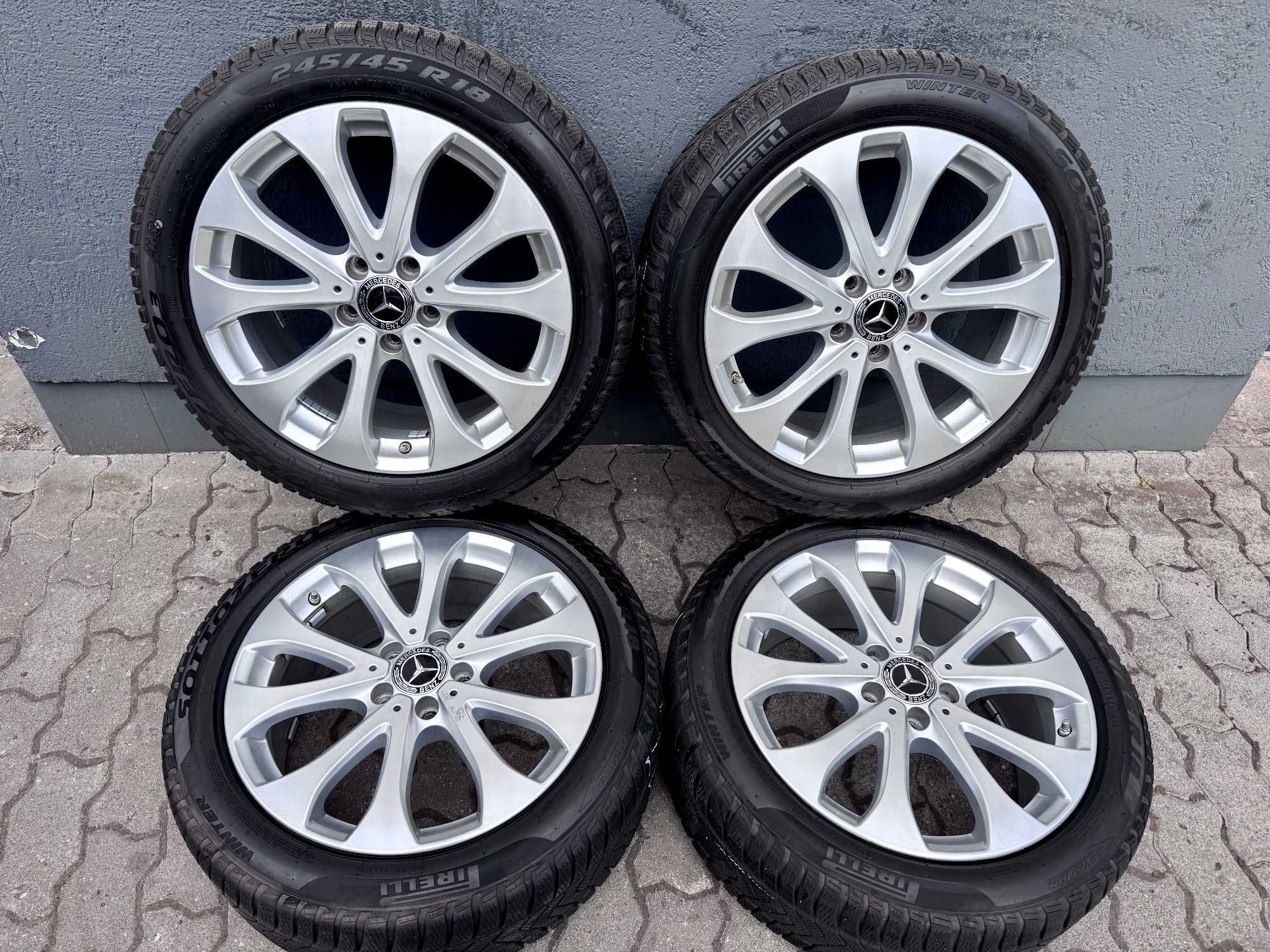Alufelgi Mercedes E Klasa W213 S213 C238 Oryginalne Zimowe 18 Czujniki