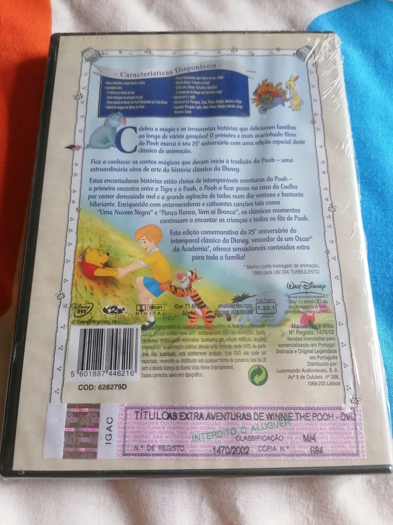 DVD Disney Winnie the Pooh Extra Aventuras Novo e Embalado