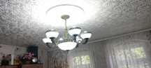 Lampa 6 kloszy małych + 1 duży klosz