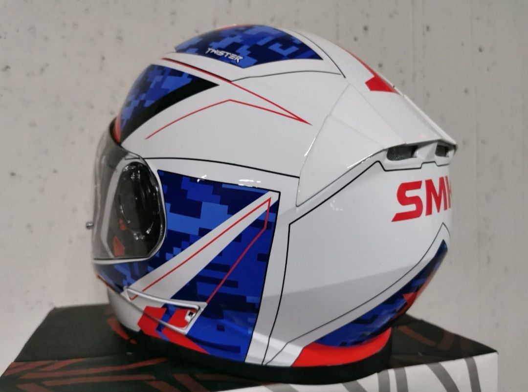 Capacete Integral SMK twister white ( XL )( NOVO )