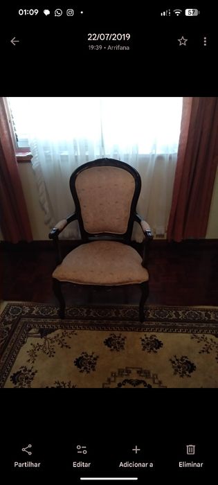 Bergères (Poltrona c/Braço) Estilo Luís XIV