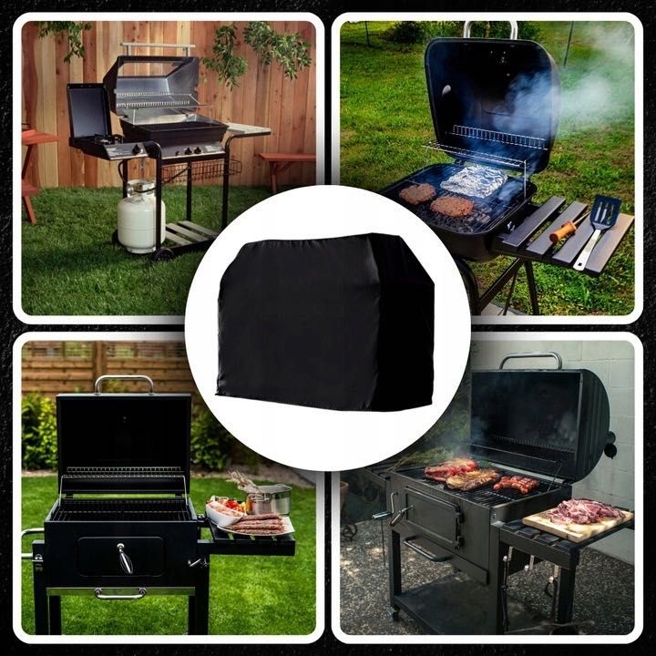 Duży Pokrowiec Osłona na Grill Gazowy Grilla Wodoodporny 145x61x117 cm