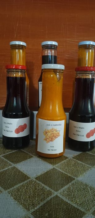 Sok rokitnik malina jagoda kamczacka