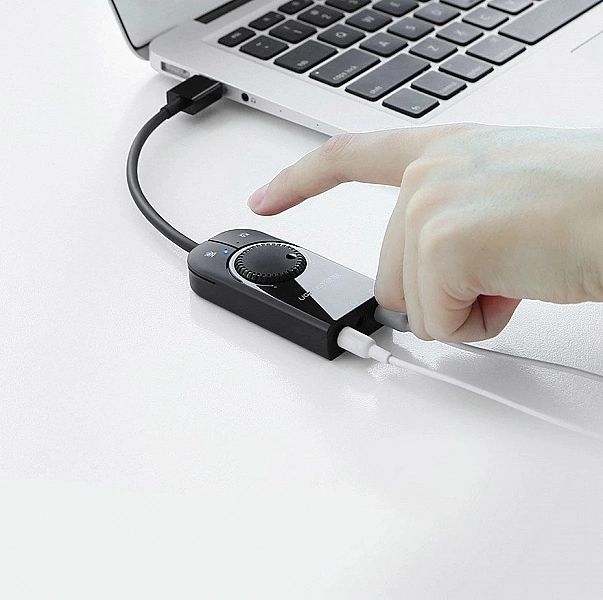 Ugreen zewnętrzna karta dzwiękowa muzyczna adapter USB - 3,5 mm mini j