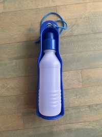Butelka na wodę dla psa na spacer 250ml niebieska