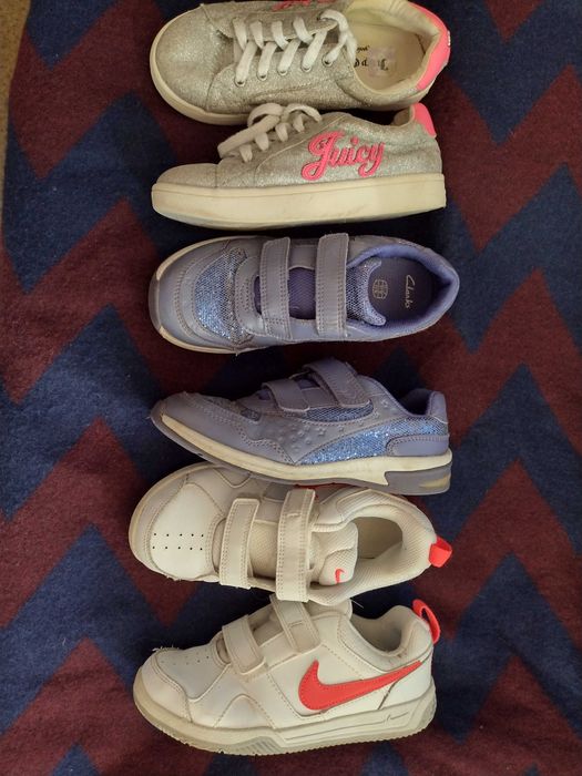 Nike Clarks świecące zestaw r. 31 wkł 19,5 cm