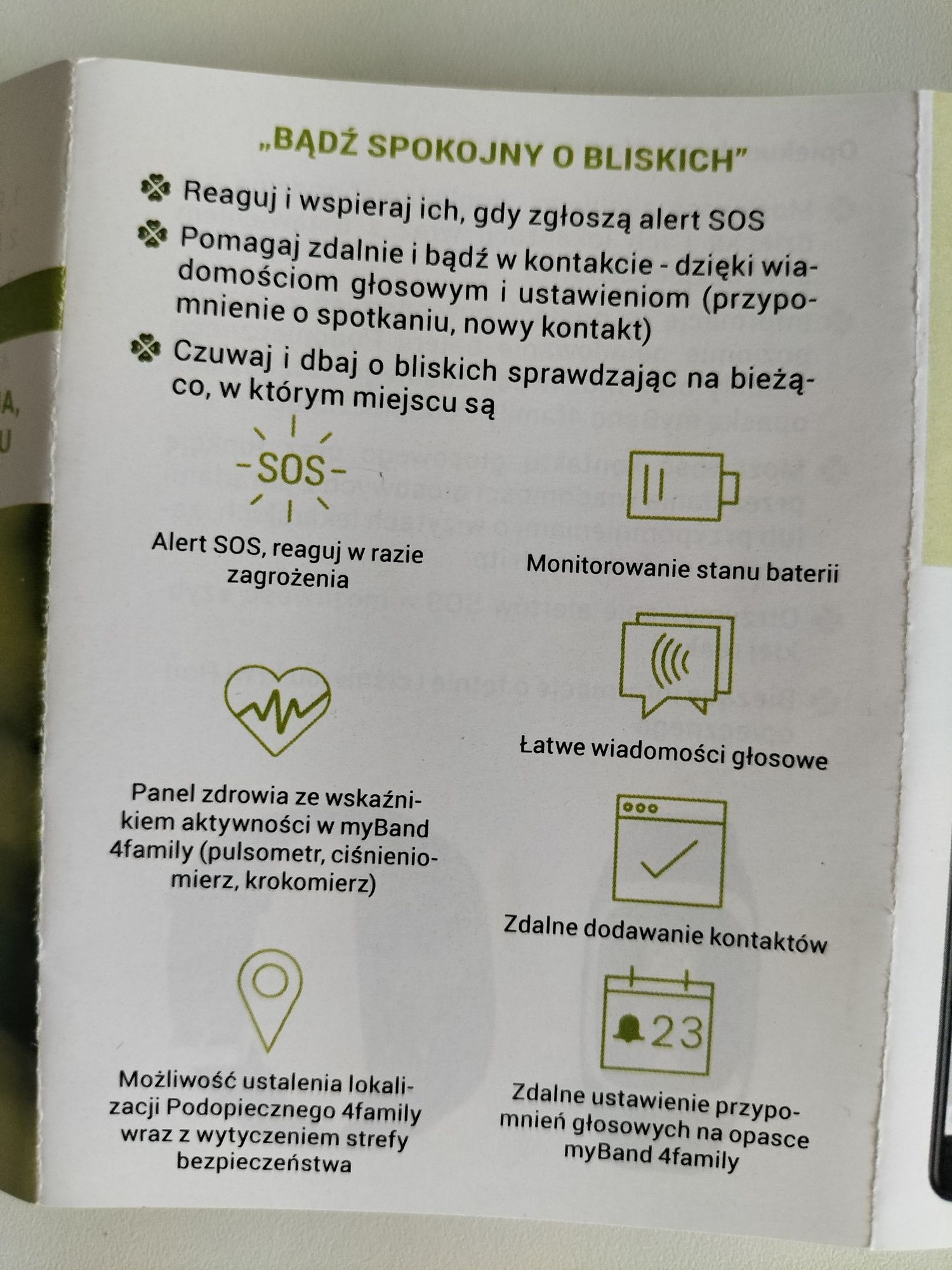 Nowy smartband myPhone myBand 4family