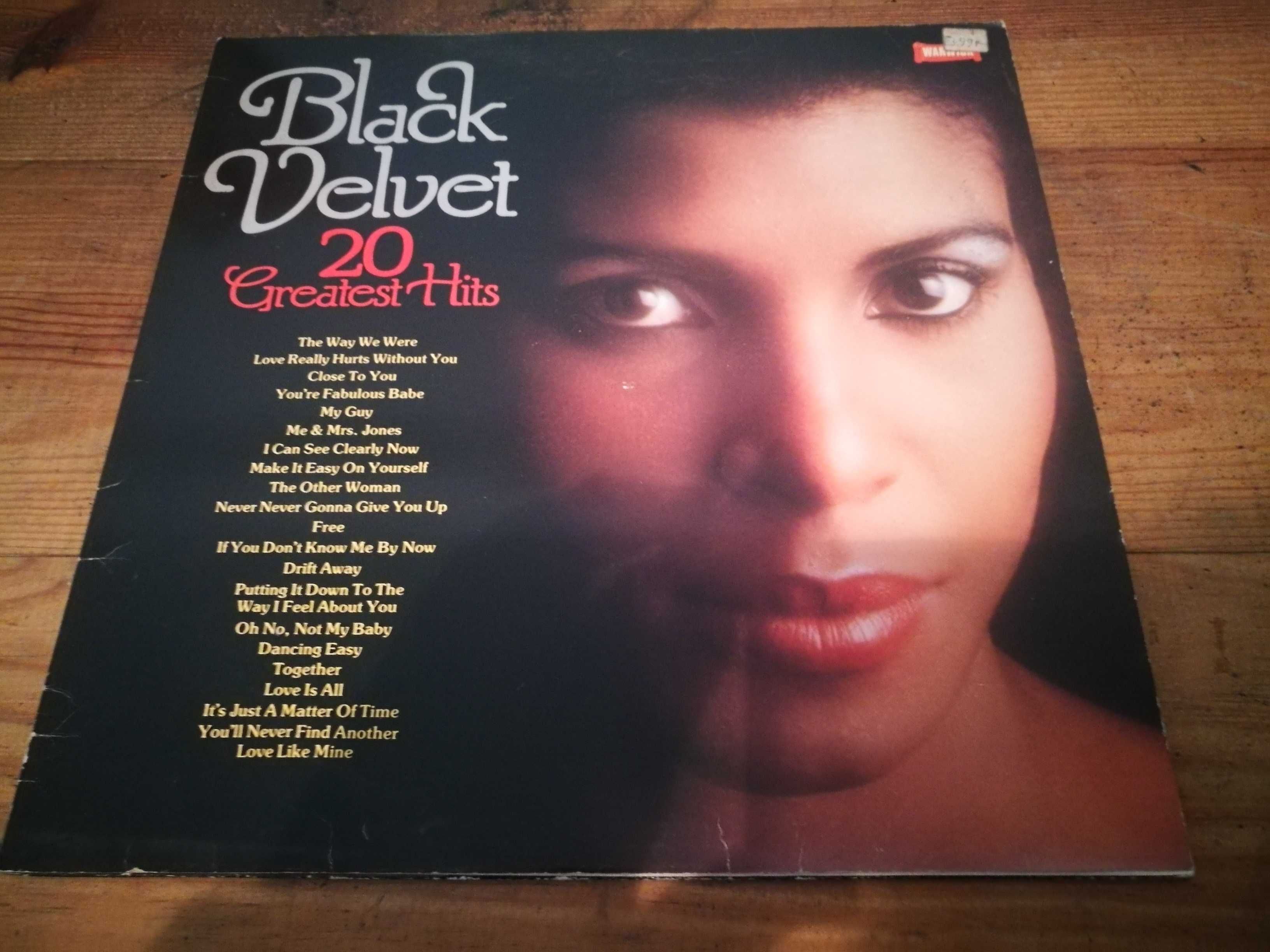 VARIOS   (SOUL) BLACK VELVET - 20 Greatest Hits LP