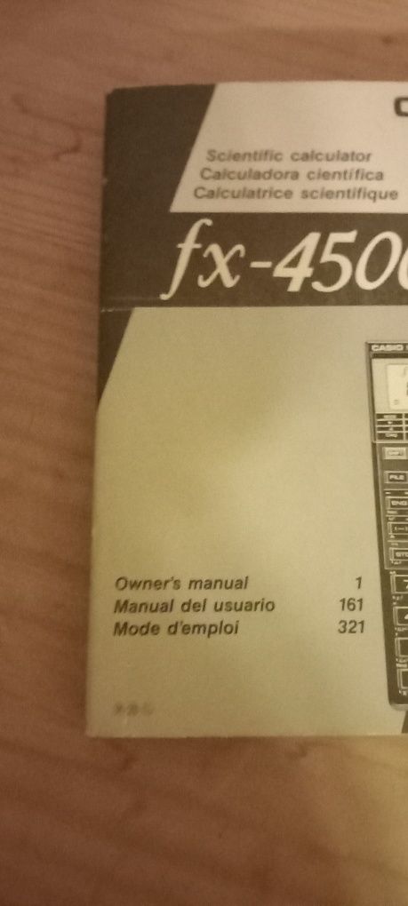 Manual de máquina de calcular