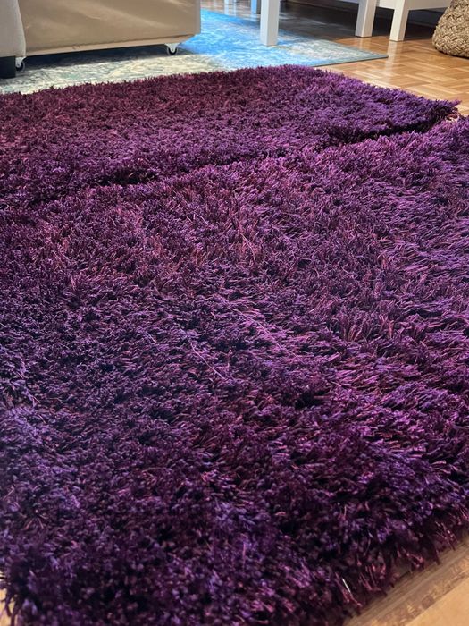 Conjunto de 2 tapetes | roxo | pêlo alto