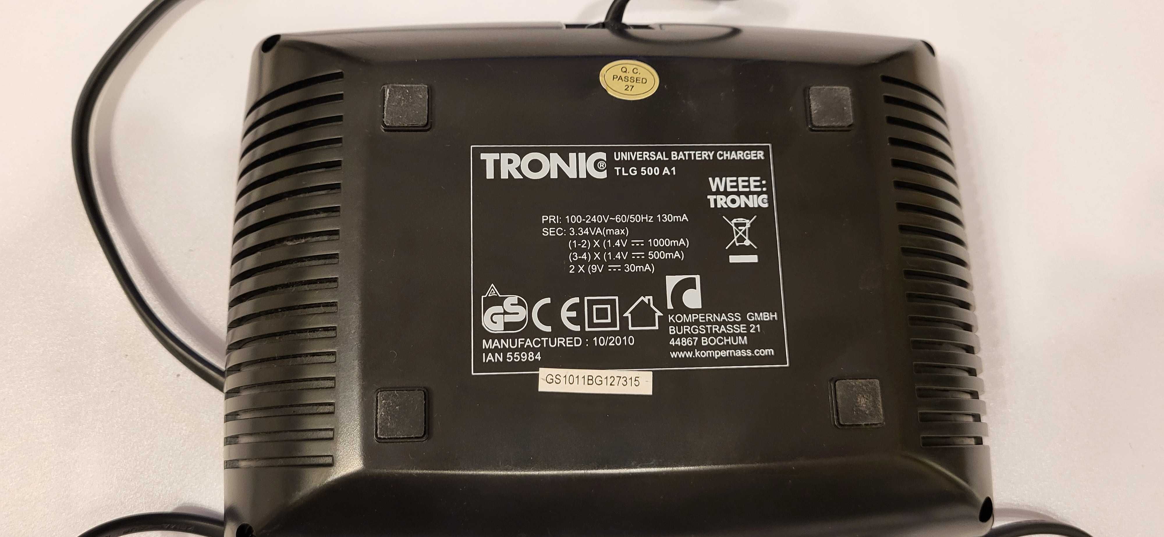 Tronic TLG 500 A1 ładowarka do akumulatorów AA AAA oraz 9V