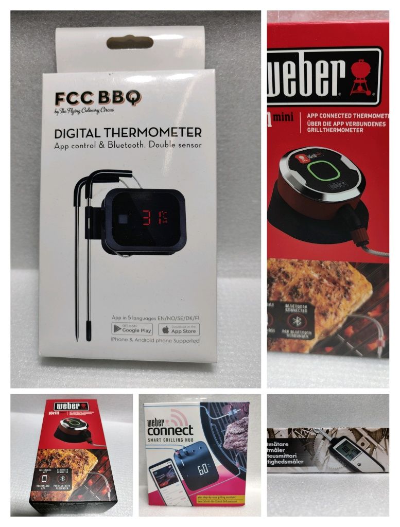 Termometr grill stek Bluetooth Weber