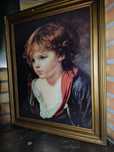 Quadro antigo com menino
