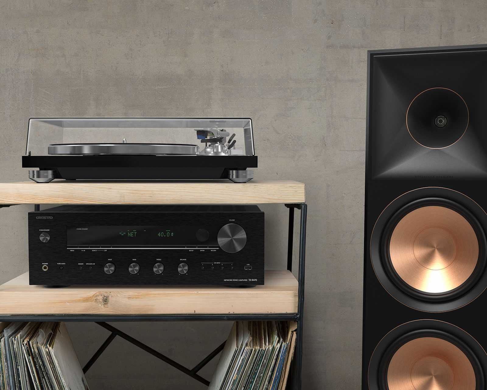 Onkyo TX-8470 amplituner stereo z HDMI 2x140W Wifi, Bluetooth