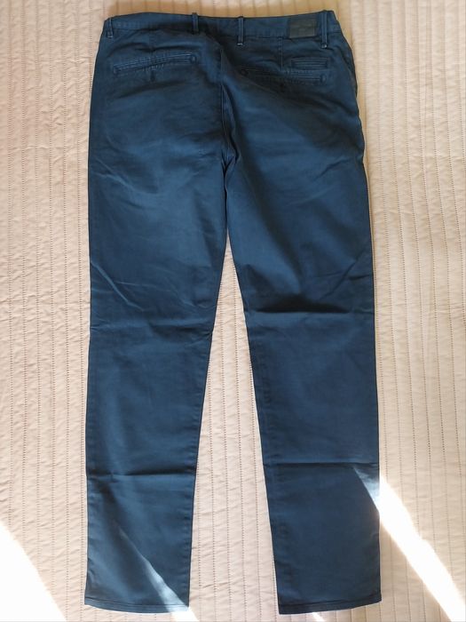 spodnie męskie Marc O'Polo granatowe szer.2x43 cm dł.102 cm nogawka 75