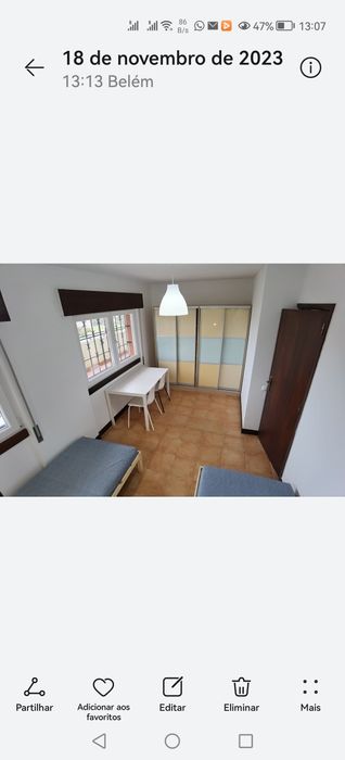 Arrendamento Quarto