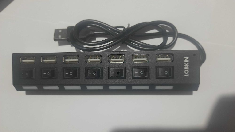 Hub USB 2.0 5V wieloportowy rozdzielacz 7 portów