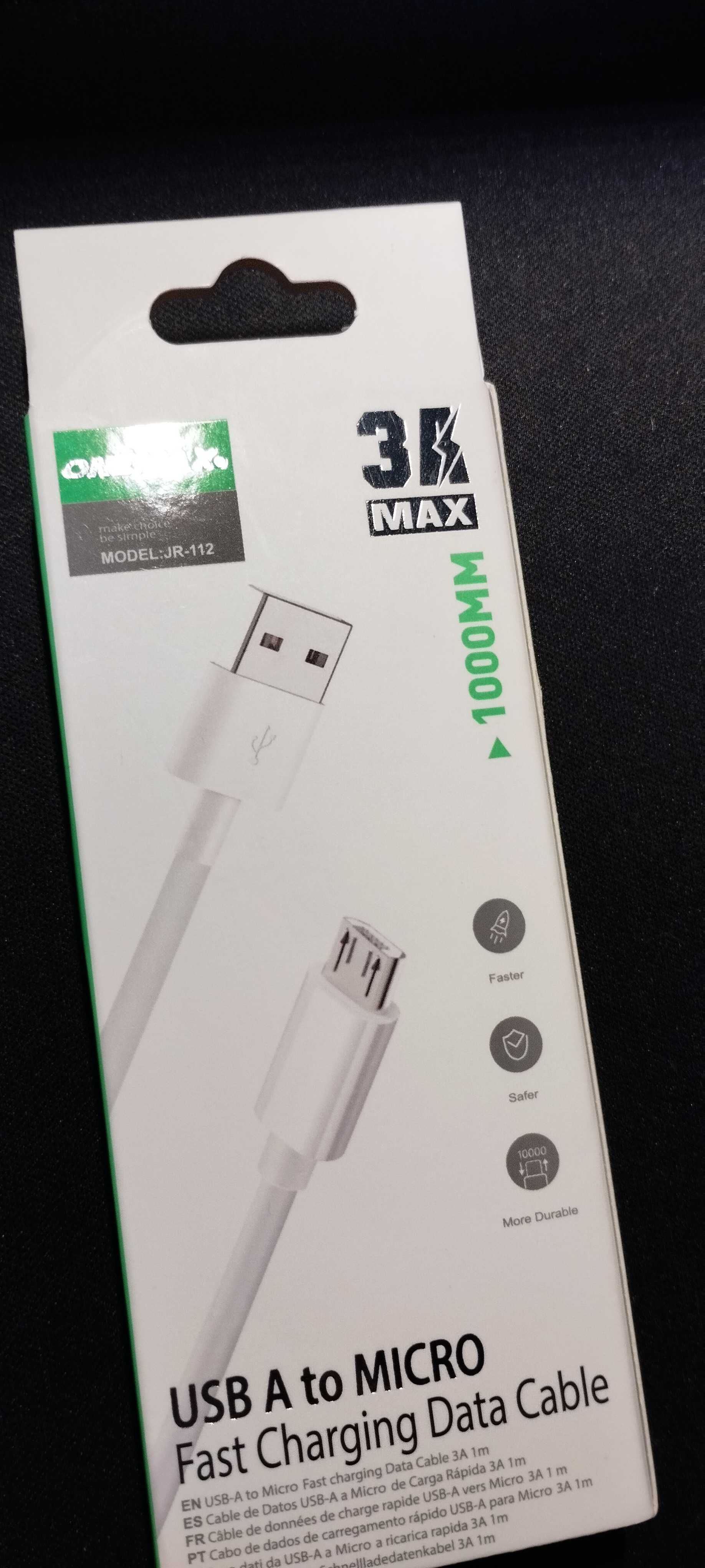 Cabo para carregamento USB A para micro