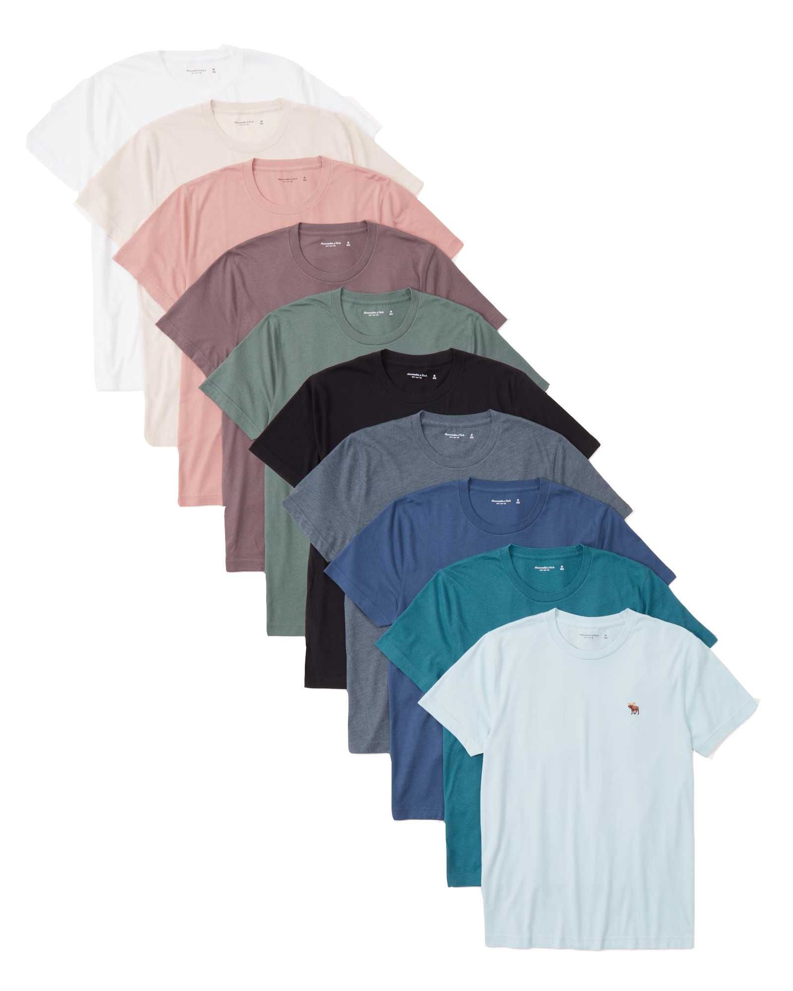 Koszulki męskie 10-PAK zestaw koszulek premium Abercrombie & Fitch XL
