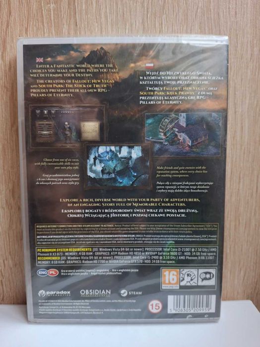 Mocny Zestaw Stratega! Pillars Of Eternity II 2 Deadfire+1PC