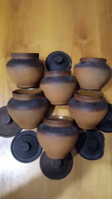 Горщики глечики для запікання глиняні Васильківська кераміка