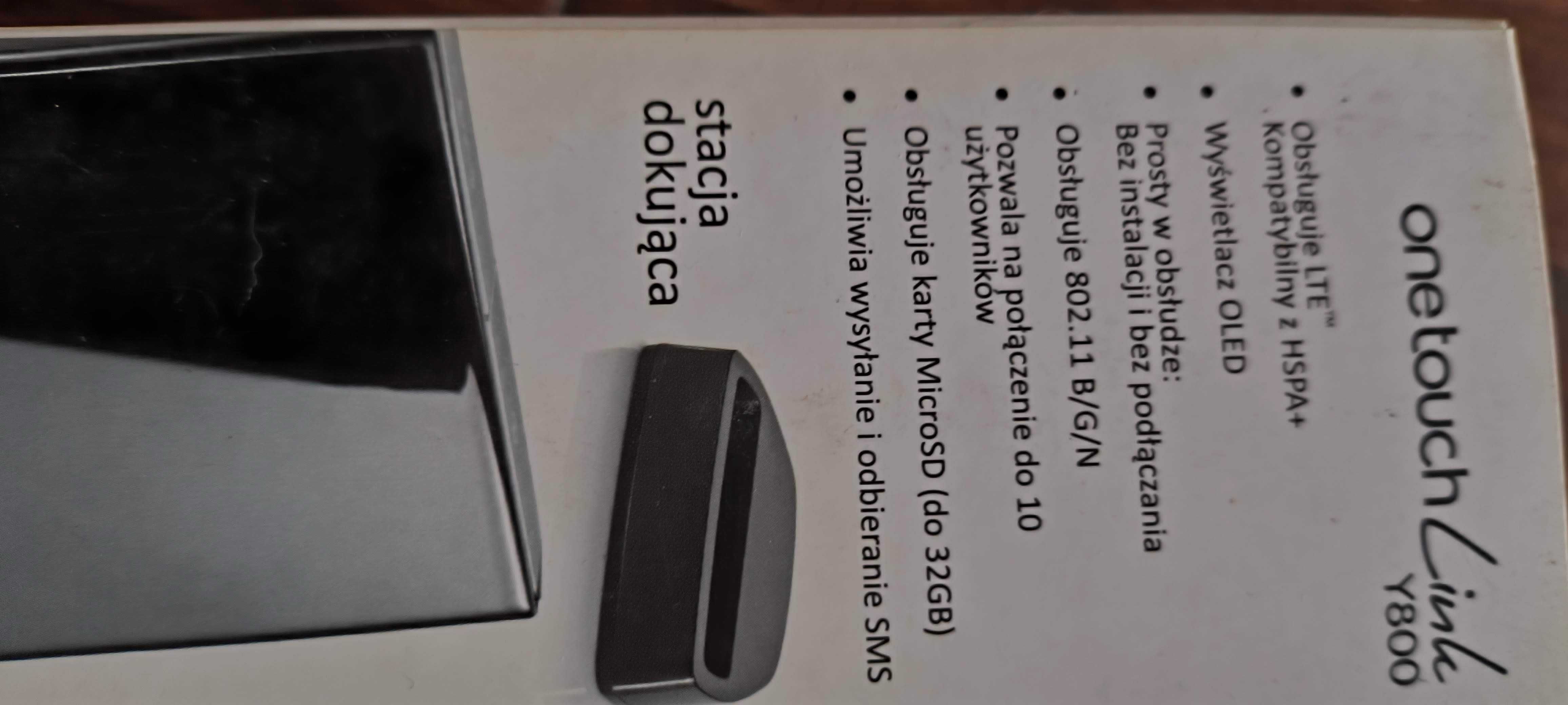 Router mobilny alcatel y800 ze stacją dokującą