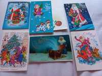 Продам новогодние открытки советского периода