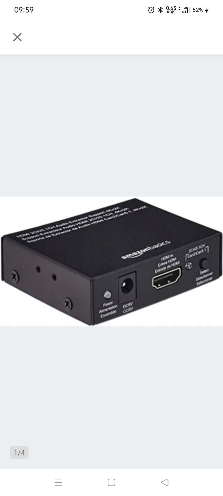 Konwerter audio HDMI na HDMI+ Amazon Basic CEHFAE0101