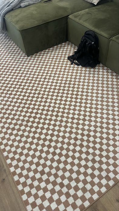 Tapete Xadrez Rugvista como novo