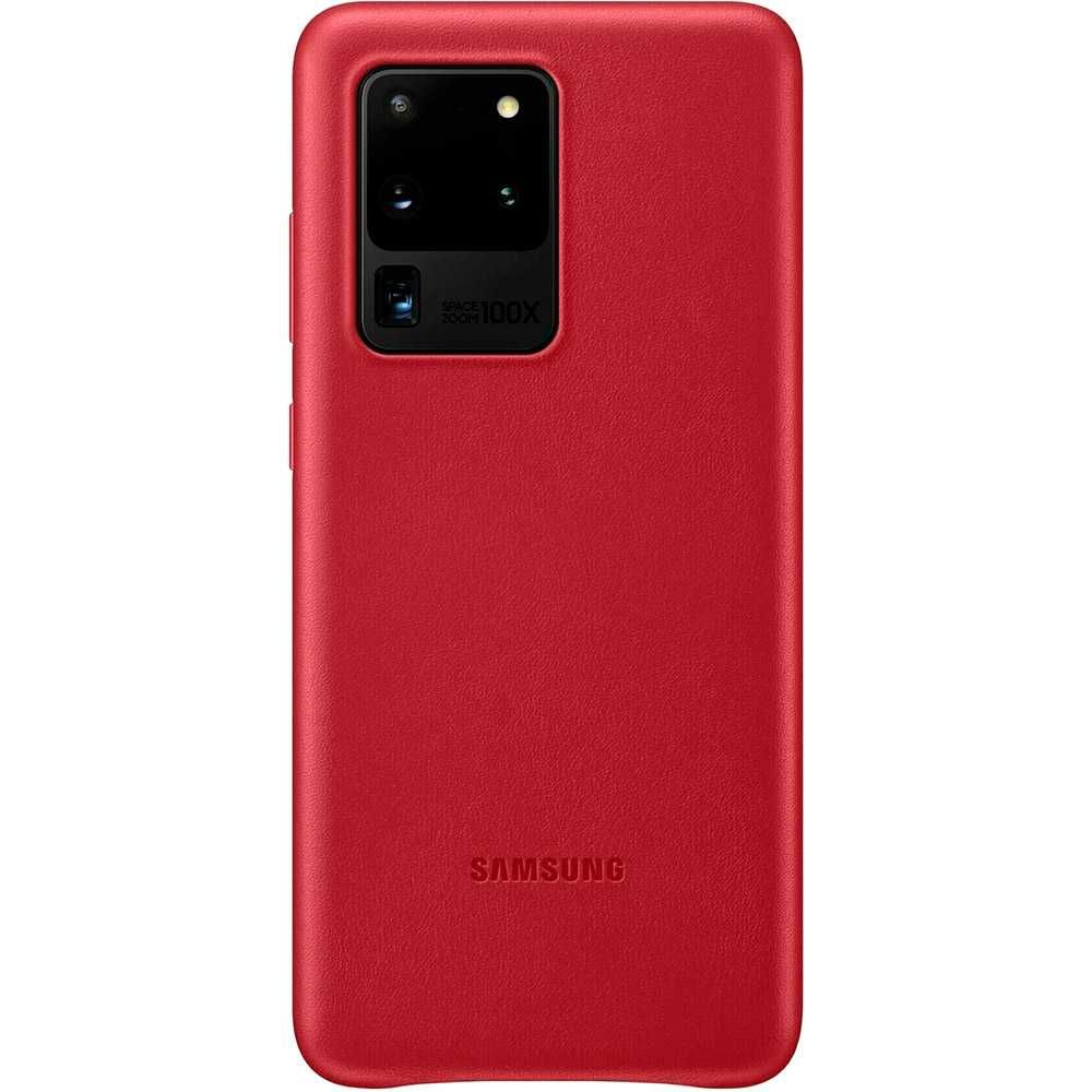 Чехол для Samsung S20 Ultra (G988) Red Leather Cover (EF-VG988LREG)