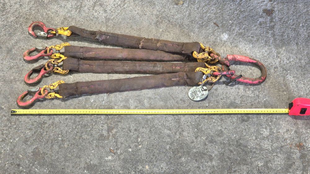 Zawiesie łańcuchowe 4-cięgnowe 2.1T z hakami obrotowymi NOWE