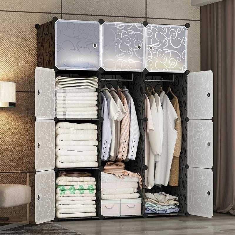 Organizer na ubrania szafa modułowa XXL pojemna solidna 12x pudełka