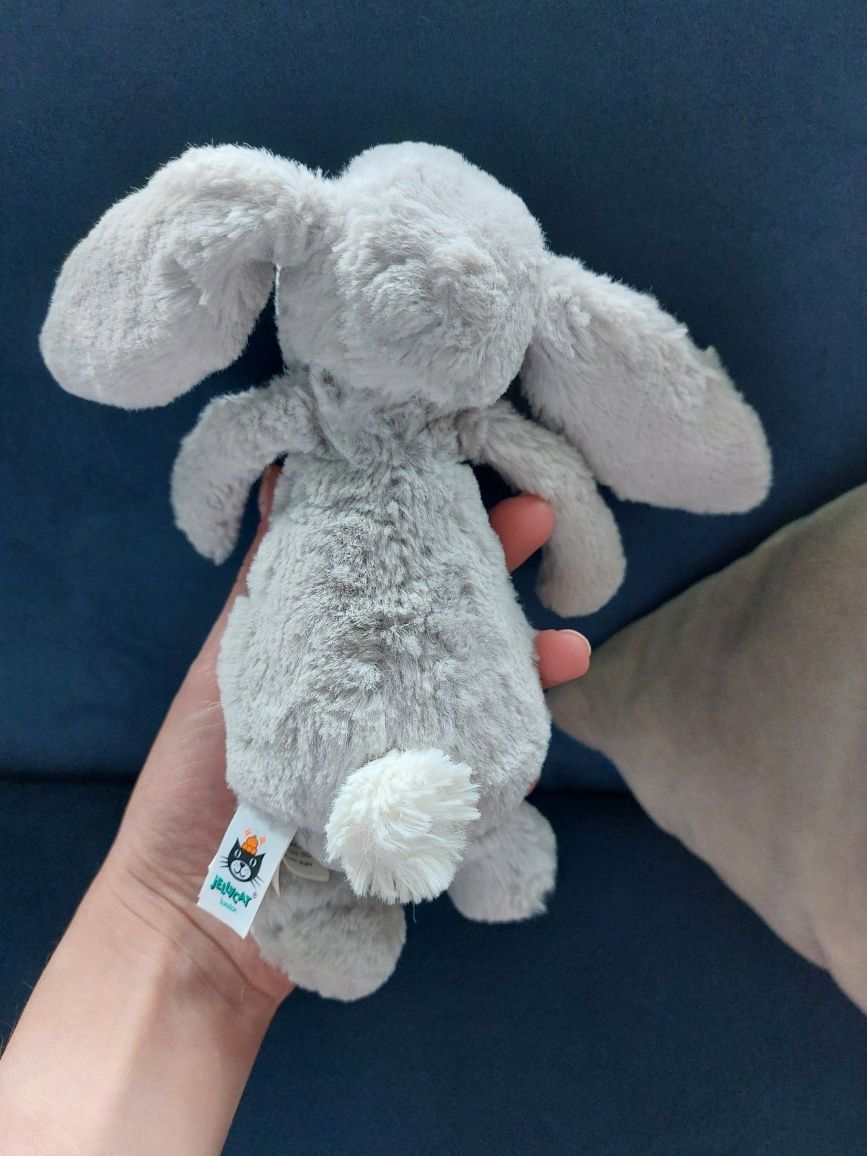 Srebrny króliczek Jellycat