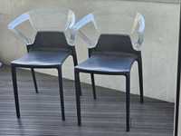 Krzesła designerskie, plastikowe.