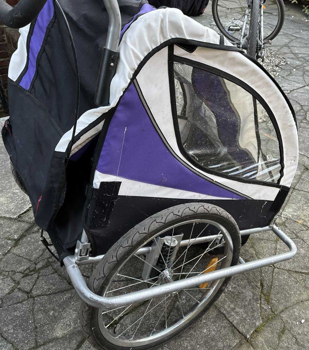 Przyczepka rowerowa dwu-osobowa