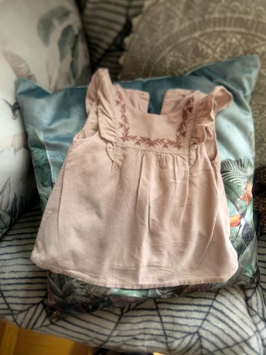 Tunika/sukienka Zara + kwiatowe delikatne body