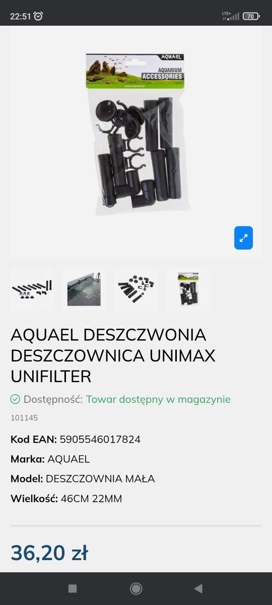 Nowa Deszczownica AQUAEL unimax 150 & 250