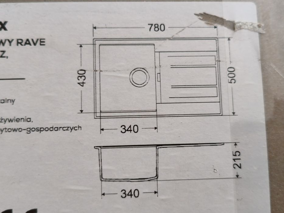 Zlew jednokomorowy