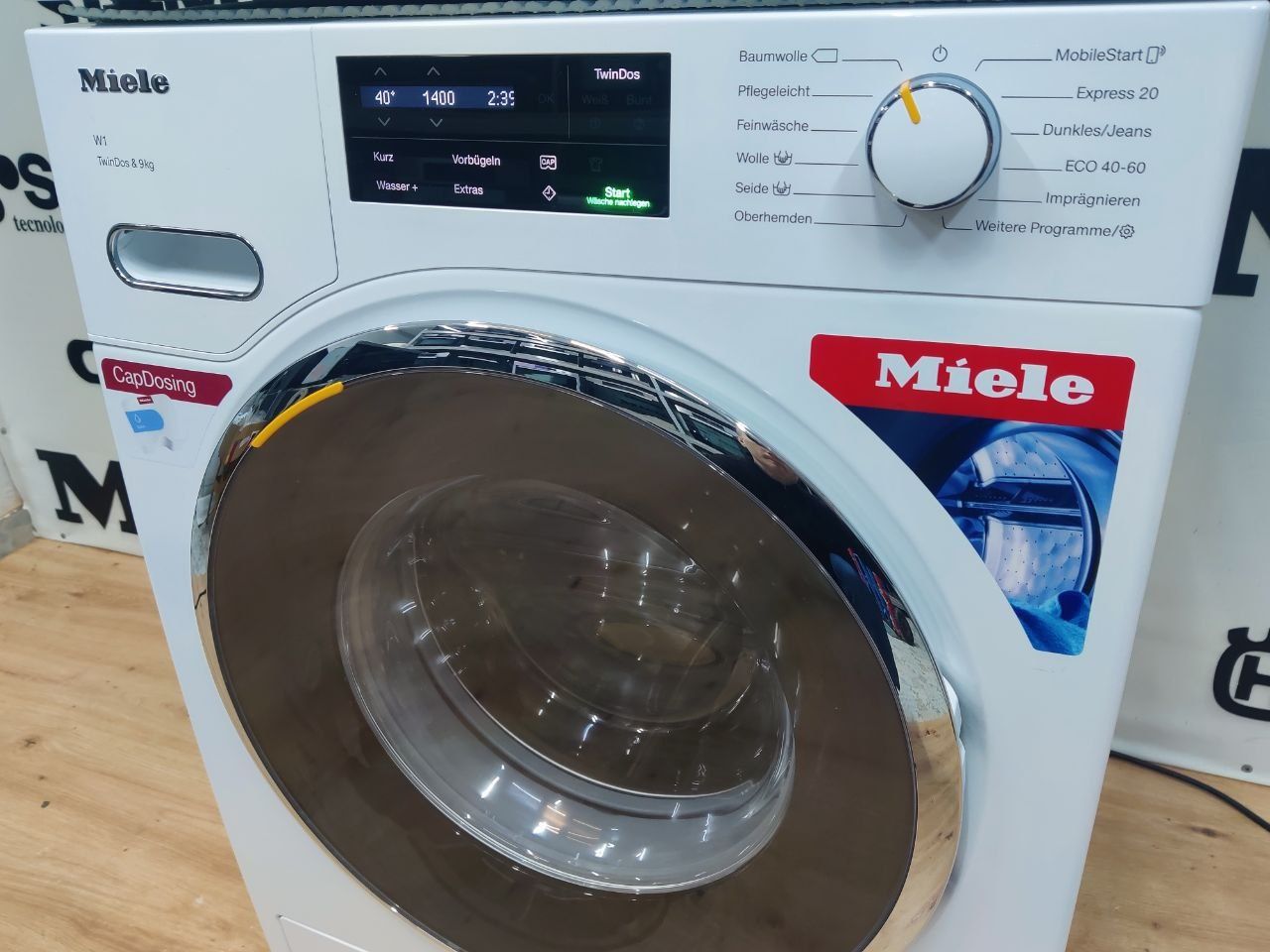 Комплект Miele™ W1 T1. Пральна та сушильна машина. Установка в колону!