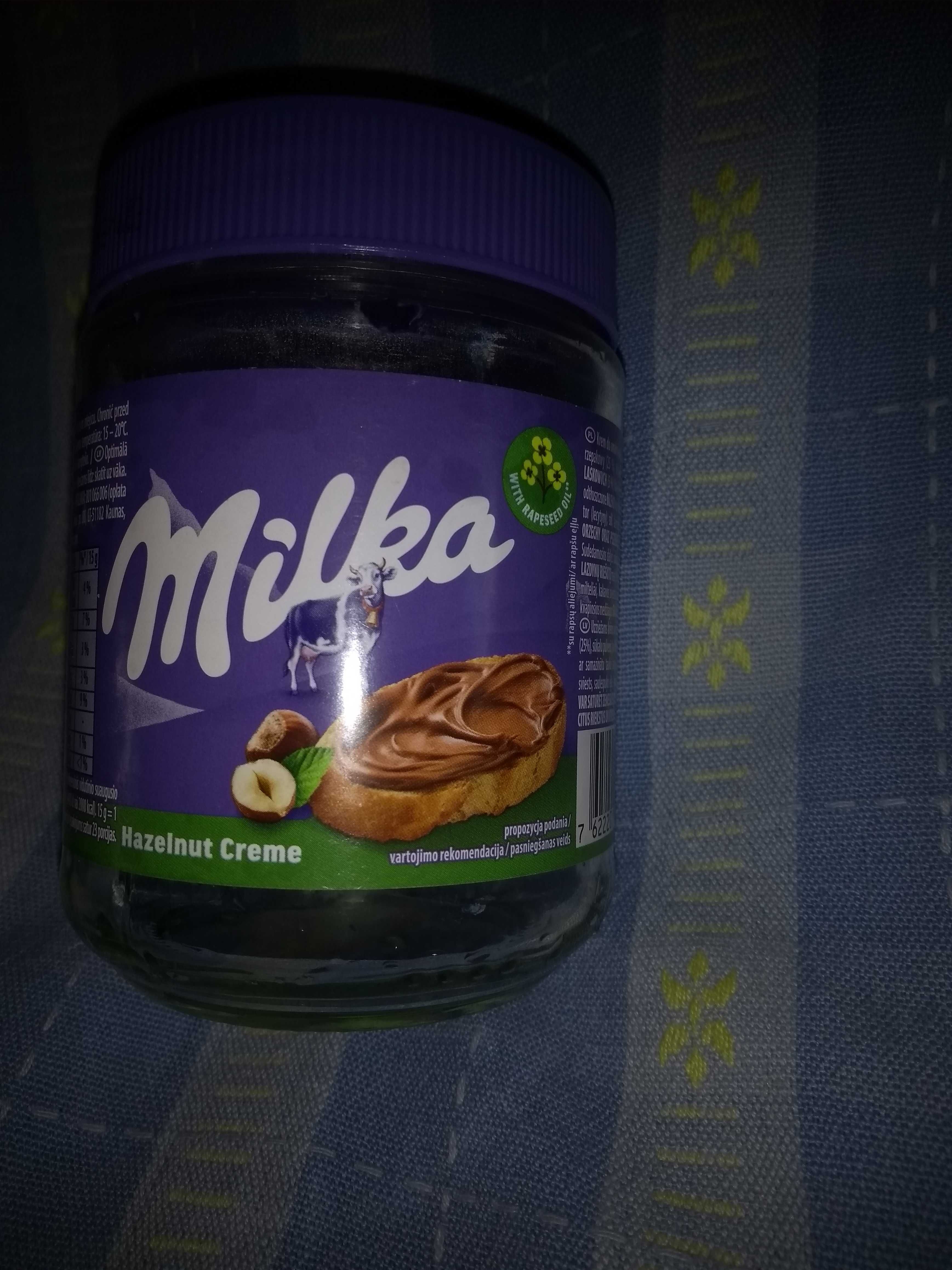 Słoik szklany po kremie Milka